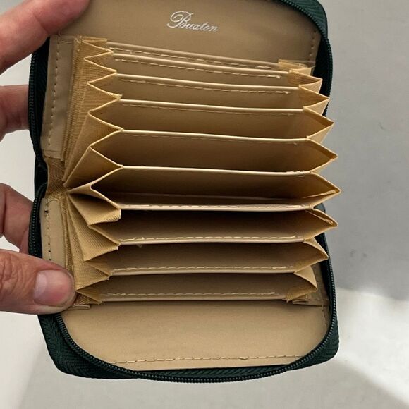 Buxton Women's Zip Around Accordion Multi Card Wallet Purse - Picture 7 of 9